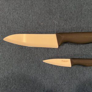 Kissing Crane Ceramic Kitchen Knife Set